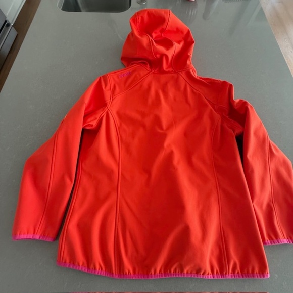 Women's Spyder Soft Shell Athletic Fit Hooded Fleece Lined Jacket XL EUC - Picture 8 of 12
